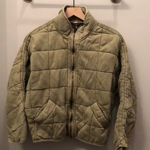 Free People Quilted Dolman Jacket